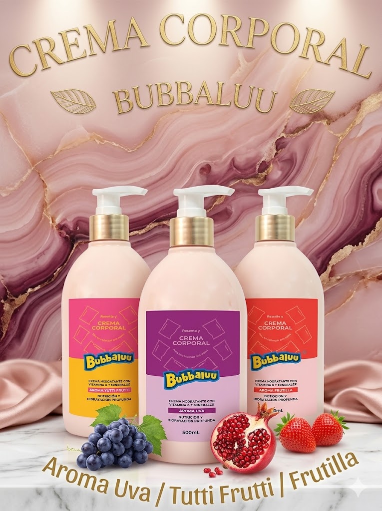 Crema Corporal Bubbaluu - Aroma Uva